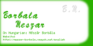 borbala meszar business card