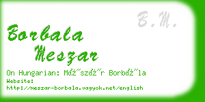 borbala meszar business card